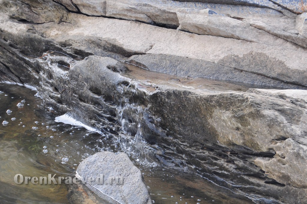Мраморный плес реки Каменки (озеро Холодное). Ноябрь 2012 года