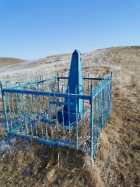 Братская могила 2 красноармейцев из Балтийской бригады, погибших в бою с белоказаками с. Первомайское