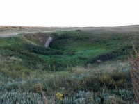 Карстовая воронка близ деревни Райманово. 2016 год