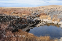 Мраморный плес реки Каменки (озеро Холодное). Ноябрь 2012 года