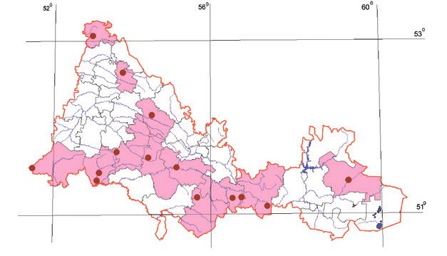 Распространение Севчук Сервилла – Onconotus servillei