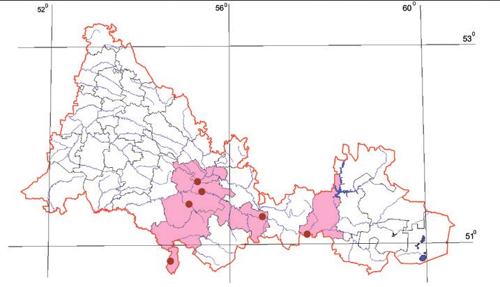 Распространение Бронзовая майка – Meloe aeneus Распространение Бронзовая майка – Meloe aeneus