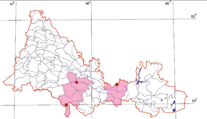 Распространение Большая переливница – Apatura iris Распространение Большая переливница – Apatura iris