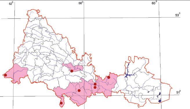 Распространение Голубянка римн – Neolycaena rhymnus