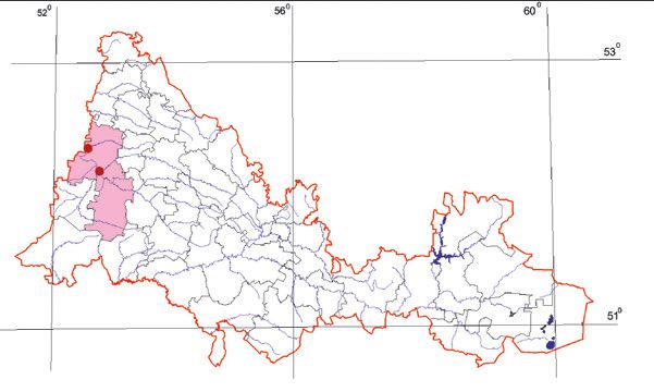 Распространение Русская быстрянка – Alburnoides bipunctatus rossicus