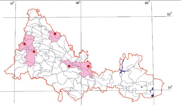Распространение Гребенчатый тритон – Triturus cristatus