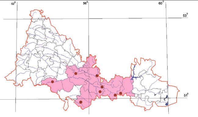Распространение Узорчатый полоз – Elaphe dione Распространение Узорчатый полоз – Elaphe dione