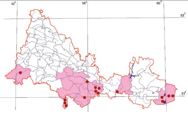 Распространение Степной лунь – Circus macrourus