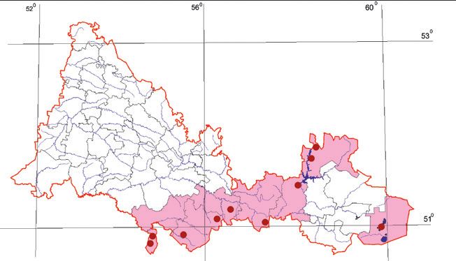 Распространение Курганник – Buteo rufinus