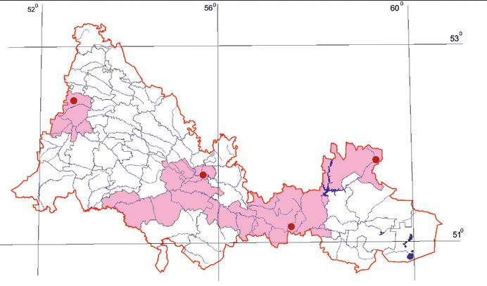 Распространение Беркут – Aquila chrysaetos