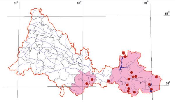 Распространение Степной дербник – Falco columbarius pallidus