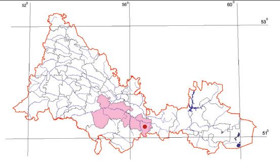 Распространение Бурый голубь – Columba eversmanni