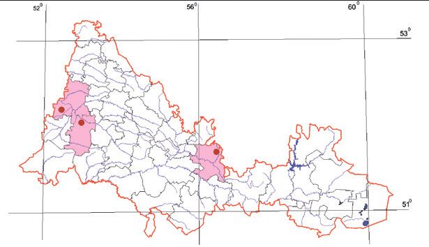Распространение Малая вечерница – Nyctalus leisleri