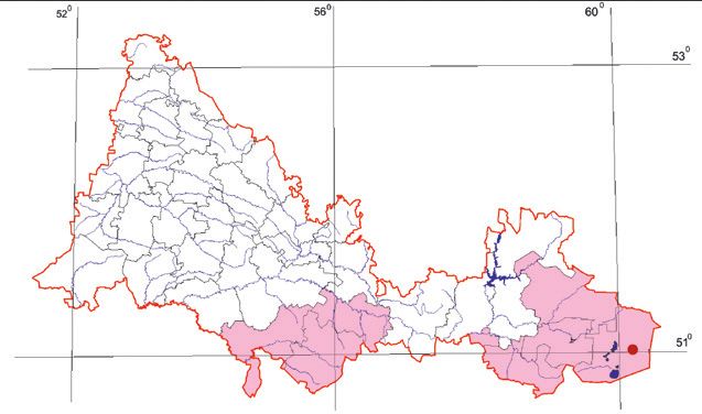 Распространение Сайга – Saiga tatarica