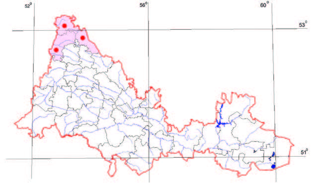 Распространение Адокса мускусная – Adoxa moschatellina L.
