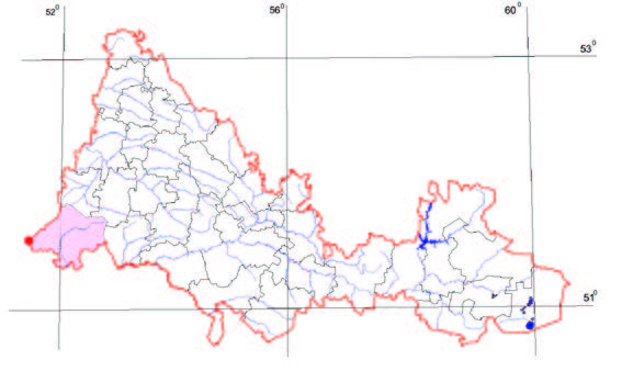 Распространение Василек Талиева – Centaurea taliewii Kleop. 