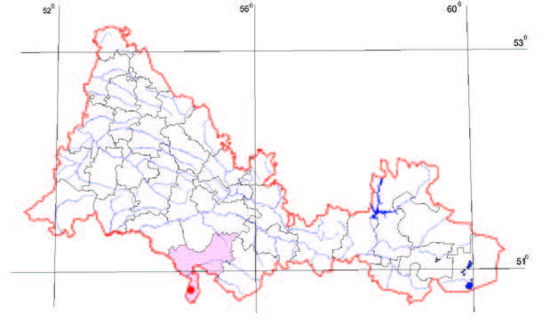 Распространение Наголоватка мугоджарская – Jurinea mugodsharica Iljin
