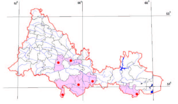Распространение Соссюрея тургайская – Saussurea turgaiensis B. Fedtsch. Распространение Соссюрея тургайская – Saussurea turgaiensis B. Fedtsch.