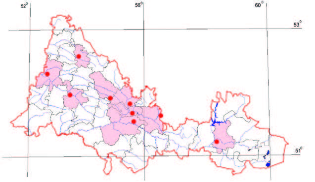 Распространение Оносма красильная – Onosma tinctoria Bieb. s.l.