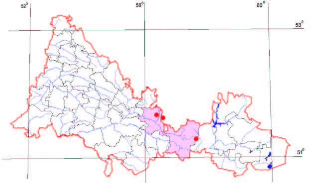 Распространение Шиверекия подольская – Schiverekia podolica (Bess.) Andrz. ex DC.