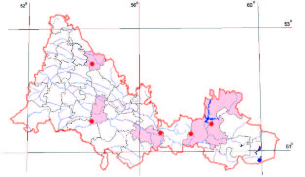 Распространение Качим скальный – Gypsophila rupestris A.N. Kuprian.