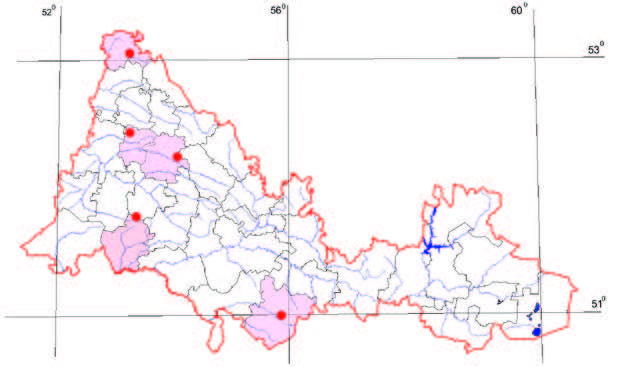 Распространение Бересклет бородавчатый – Euonymus verrucosa Scop.