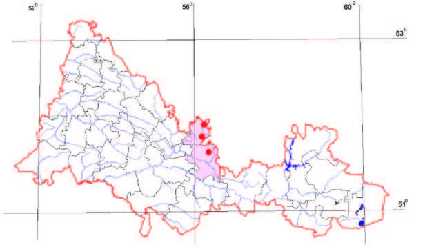 Распространение Короставник татарский – Knautia tatarica (L.) Szabo