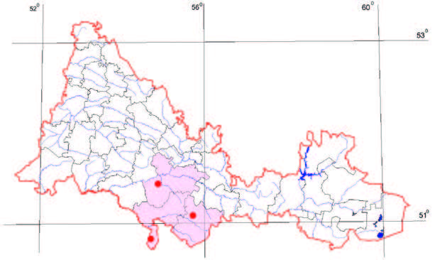 Распространение Астрагал лисий – Astragalus vulpinus Willd.