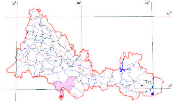 Распространение Люцерна Комарова – Medicago komarovii Vass.