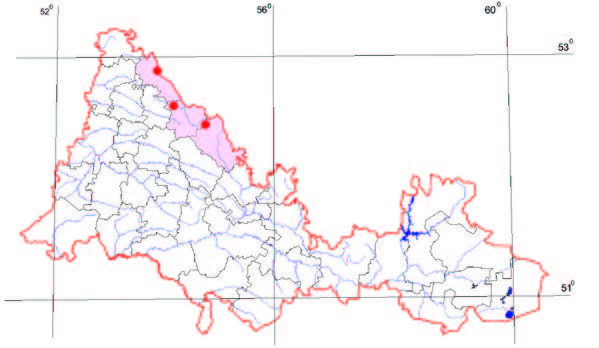 Распространение Остролодочник Ипполита – Oxytropis hippolyti Boriss.