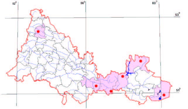 Распространение Касатик низкий – Iris humilis Georgi Распространение Касатик низкий – Iris humilis Georgi