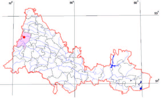Распространение Касатик безлистный – Iris aphylla L. Распространение Касатик безлистный – Iris aphylla L.
