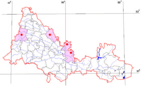 Распространение Лилия кудреватая – Lilium martagon L.