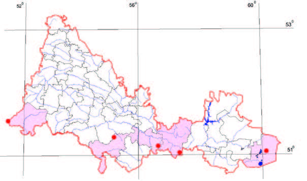 Распространение Ковыль опушеннолистный – Stipa dasyphylla (Lindem.) Trautv.