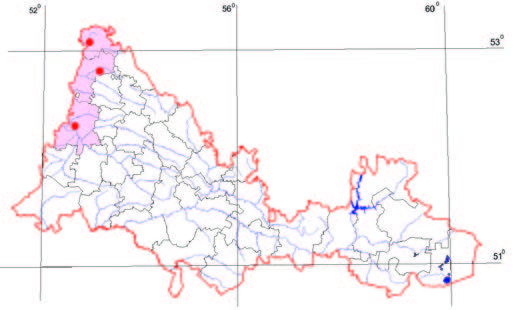 Распространение Овсец Шелля – Helictotrichon schellianum (Hack.) Kitag.