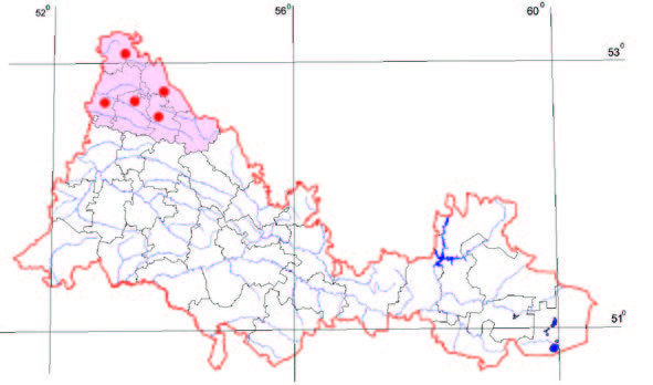 Распространение Овсяница высокая (лесная) – Festuca altissima All.