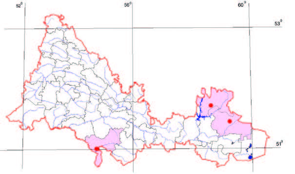 Распространение Примула длиннострелочная – Primula longiscapa Ledeb. 