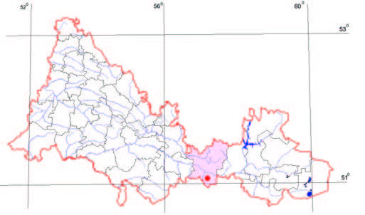 Распространение Живокость уральская – Delphinium uralense Nevski Распространение Живокость уральская – Delphinium uralense Nevski