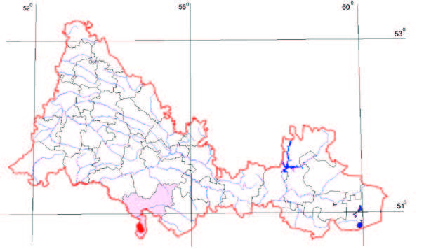 Распространение Мытник прерывистоколосый – Pedicularis interrupta Stephan ex Willd.