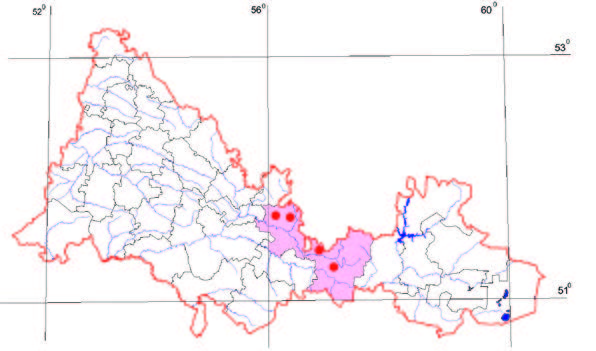 Распространение Костенец волосовидный – Asplenium trichomanes L. 