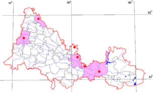 Распространение Голокучник трехраздельный – Gimnocarpium dryoptens (L.) Newm.