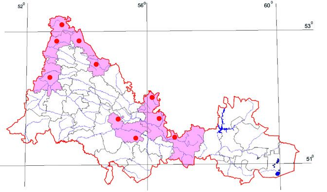Распространение Щитовник мужской – Dryoptens filix-mas (L.) Schott.