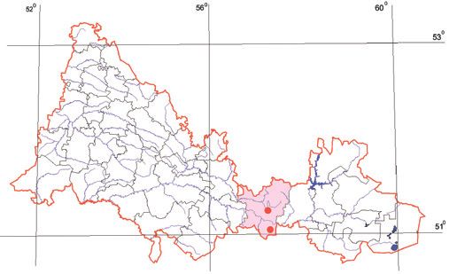 Распространение Гриммия беззубцовая – Grimmia anodon Bruch et al.
