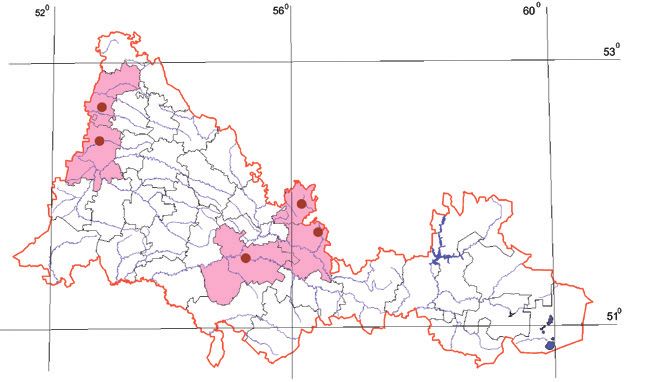 Распространение Спонгипеллис пенистый – Spongipellis spumeus (Sow.: Fr.) Pat.
