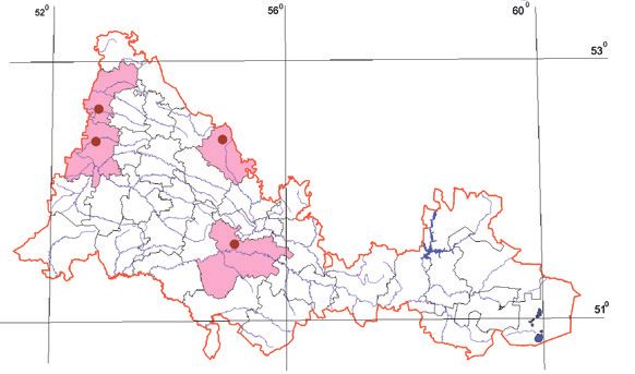 Распространение Траметес Любарского – Trametes ljubarskyii Pil.