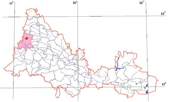 Распространение Пиптопорус ложноберезовый – Piptoporus pseudobetulinus (Murash.: Pil.) Pil.