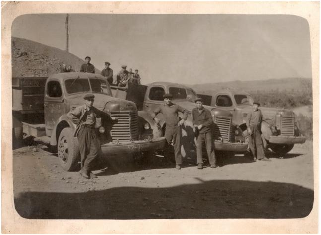 Машины на Рысаевском карьере