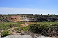 Разрез Блявинского колчеданного месторождения. Май 2013 года