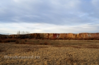 Обрыв Семицветка. Ноябрь 2012 года