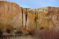 Обрыв Семицветка. Ноябрь 2012 года